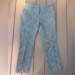 Ann Taylor Black & White Tweed Straight Ankle Pants Size 6 Office Business